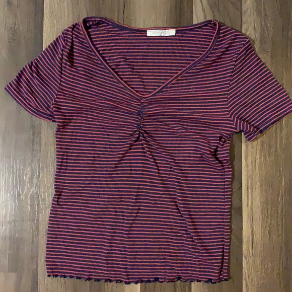 short sleeve cropped shirt - Picture 1 of 2